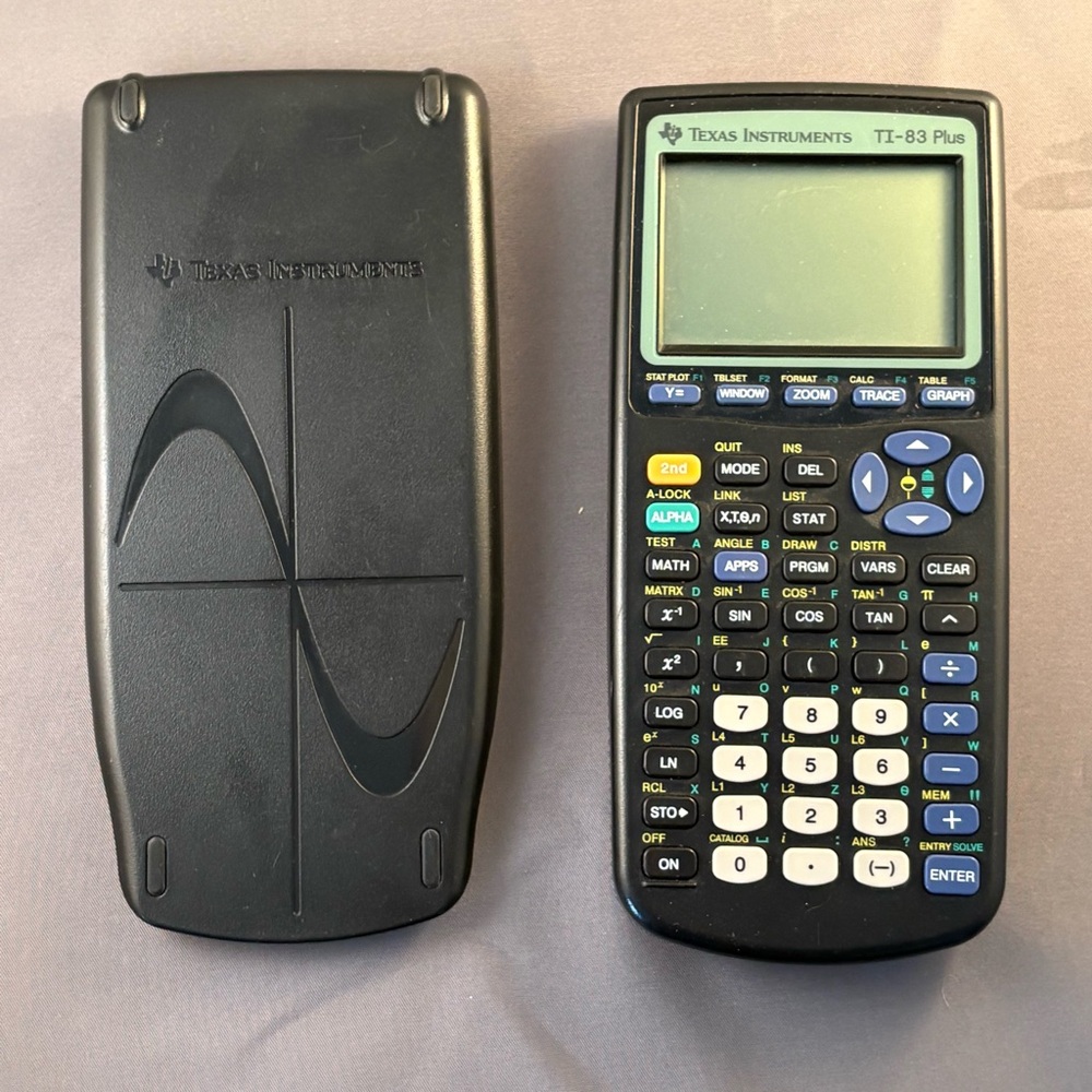 Texas Instruments Graphing Calculator TI-83 Plus w/ Manual - Works Great